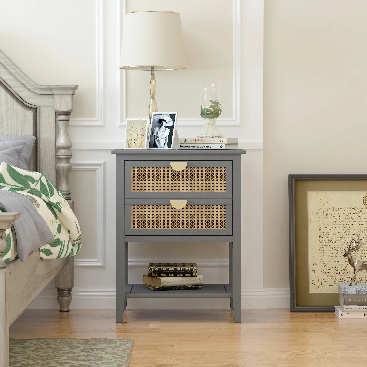 2 Drawer Side table,Naturel Rattan,End table,Suitable for bedroom, living room, study
2 Drawer Side table,Naturel Rattan,End table,Suitable for bedroom, living room, study