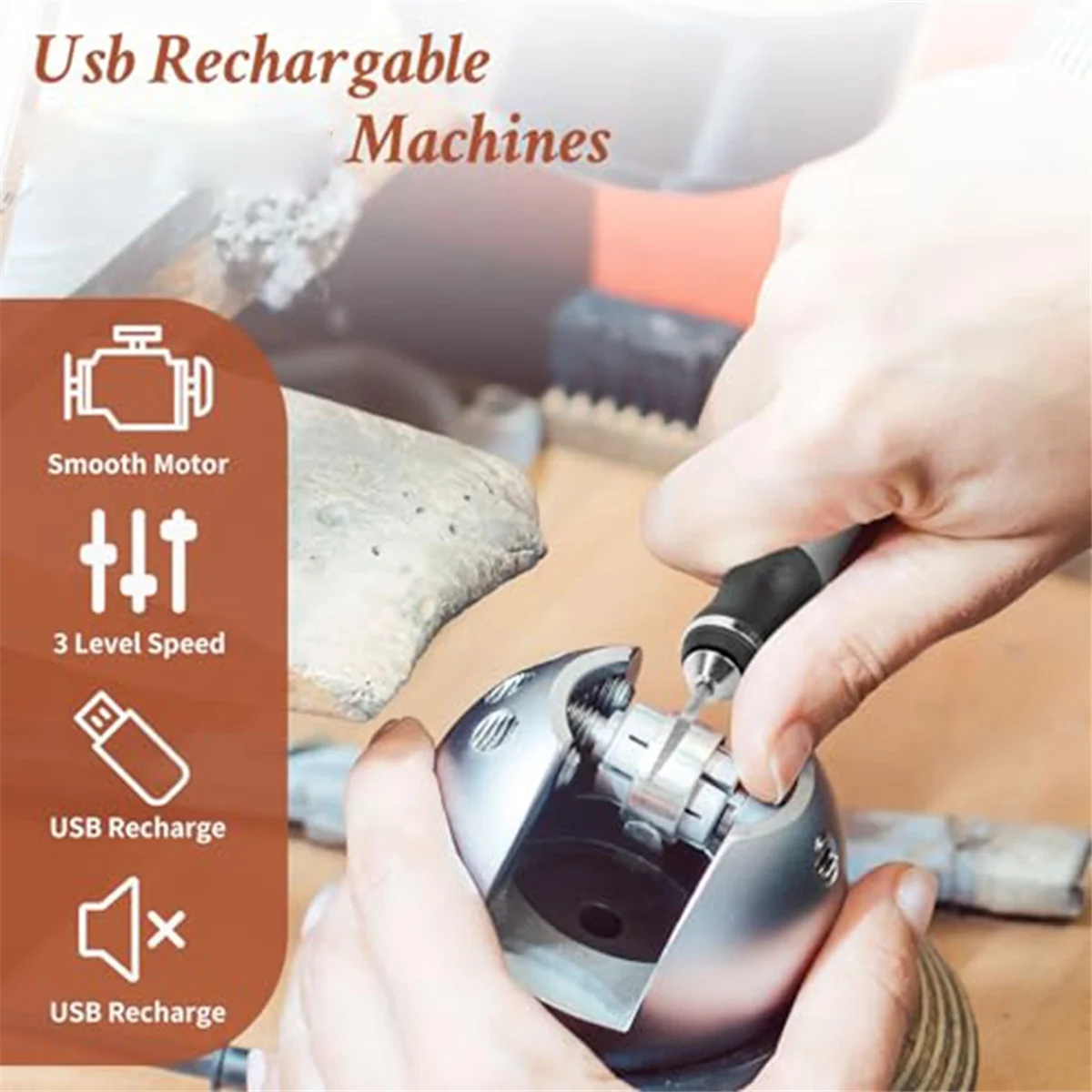 PA-Engraving Pen with 37 Bits, USB Rechargeable Cordless- Engraving Tool, Portable DIY Rotary Engraver
PA-Engraving Pen with 37 Bits, USB Rechargeable Cordless- Engraving Tool, Portable DIY Rotary Engraver