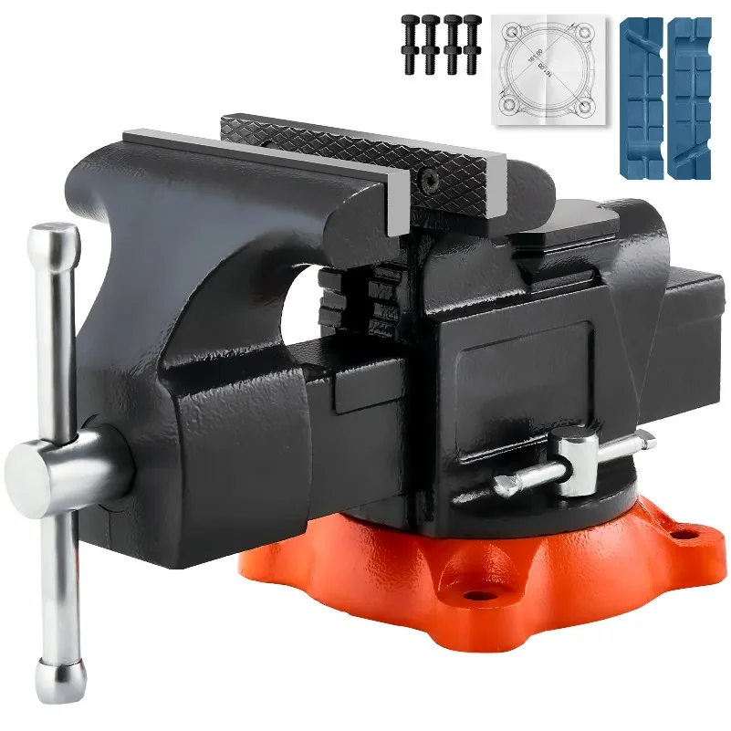Vise 5"/5.5"/8" Jaw Width Multipurpose Vise with 360° Swivel Locking Base Vise with Anvil for Clamping Round Pipe
Vise 5"/5.5"/8" Jaw Width Multipurpose Vise with 360° Swivel Locking Base Vise with Anvil for Clamping Round Pipe