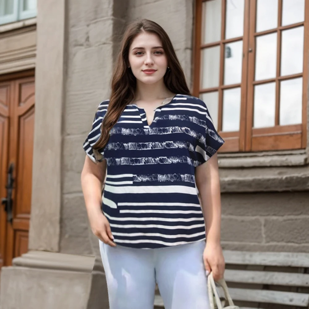 Женская одежда больших размеров 4XL, летняя футболка с коротким рукавом, модные элегантные повседневные футболки с рукавами «летучая мышь», женские топы большого размера 
Женская одежда больших размеров 4XL, летняя футболка с коротким рукавом, модные элегантные повседневные футболки с рукавами «летучая мышь», женские топы большого размера