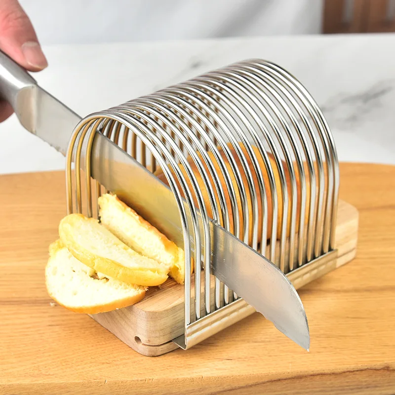Stainless Steel Bread Toast Slicer Cutting Guide for Homemade Manual Loaf Cutter Slicing Detachable
Stainless Steel Bread Toast Slicer Cutting Guide for Homemade Manual Loaf Cutter Slicing Detachable