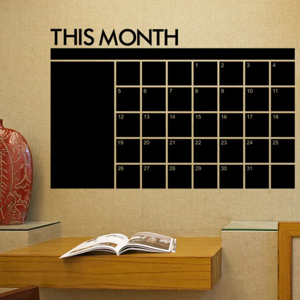 Removable Dry Erase Calendar Board for Refrigerator Wall Desk Blackboard Schedule Planner Weekly Monthly Organizer Home Office
Removable Dry Erase Calendar Board for Refrigerator Wall Desk Blackboard Schedule Planner Weekly Monthly Organizer Home Office