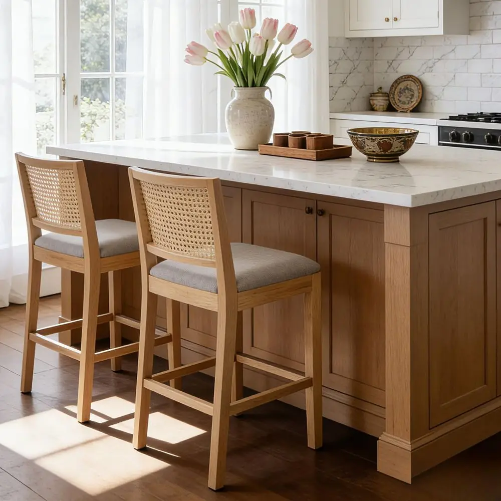 Counter Height Bar Stools, 25.6 Modern Counter Stools with Cane Back, Mid Century Bar Chairs for Kitchen Counter Home Bar Cafe,
Counter Height Bar Stools, 25.6 Modern Counter Stools with Cane Back, Mid Century Bar Chairs for Kitchen Counter Home Bar Cafe,