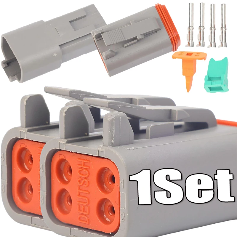 1Set Car Motorcycle LED Light Wiring DT04 4Pin Waterproof Electrical Connector Male Female Plug with Copper Terminals Set
1Set Car Motorcycle LED Light Wiring DT04 4Pin Waterproof Electrical Connector Male Female Plug with Copper Terminals Set