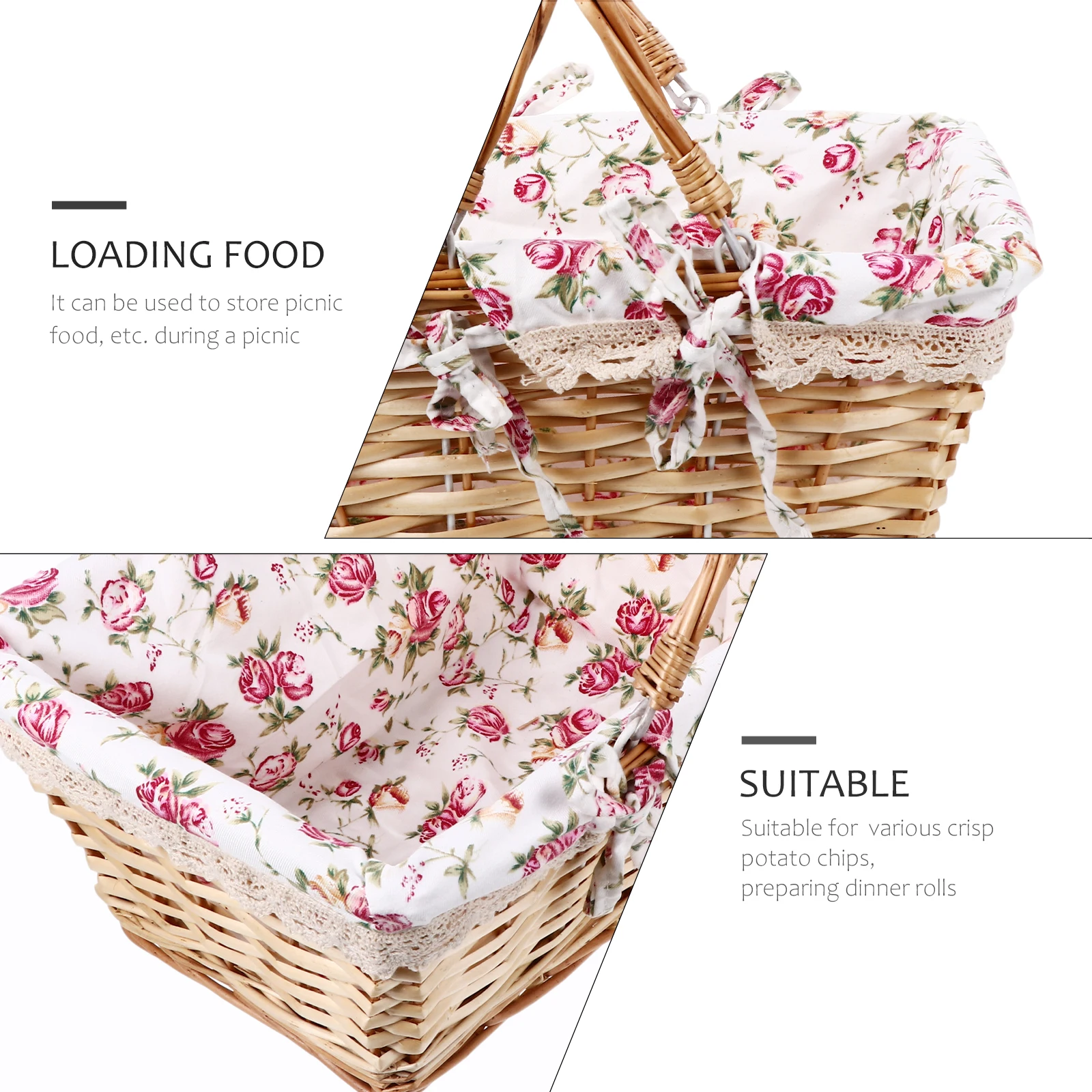 Woven Rattan Storage Basket Natural Handmade Organizer For Home Decor Farmhouse Picnic Gift Fruits Bread Container
Woven Rattan Storage Basket Natural Handmade Organizer For Home Decor Farmhouse Picnic Gift Fruits Bread Container