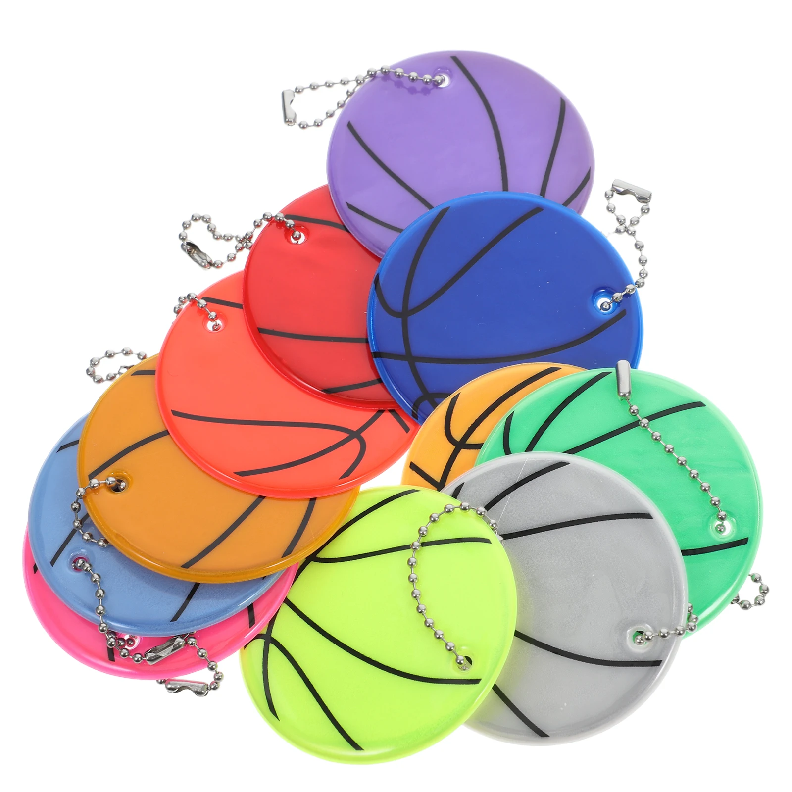 11pcs Fluorescent Reflective Basketball Pendant 6cm Keychain For Backpacks Bags Luggage Unique Design For Traffic For Basketball
11pcs Fluorescent Reflective Basketball Pendant 6cm Keychain For Backpacks Bags Luggage Unique Design For Traffic For Basketball
