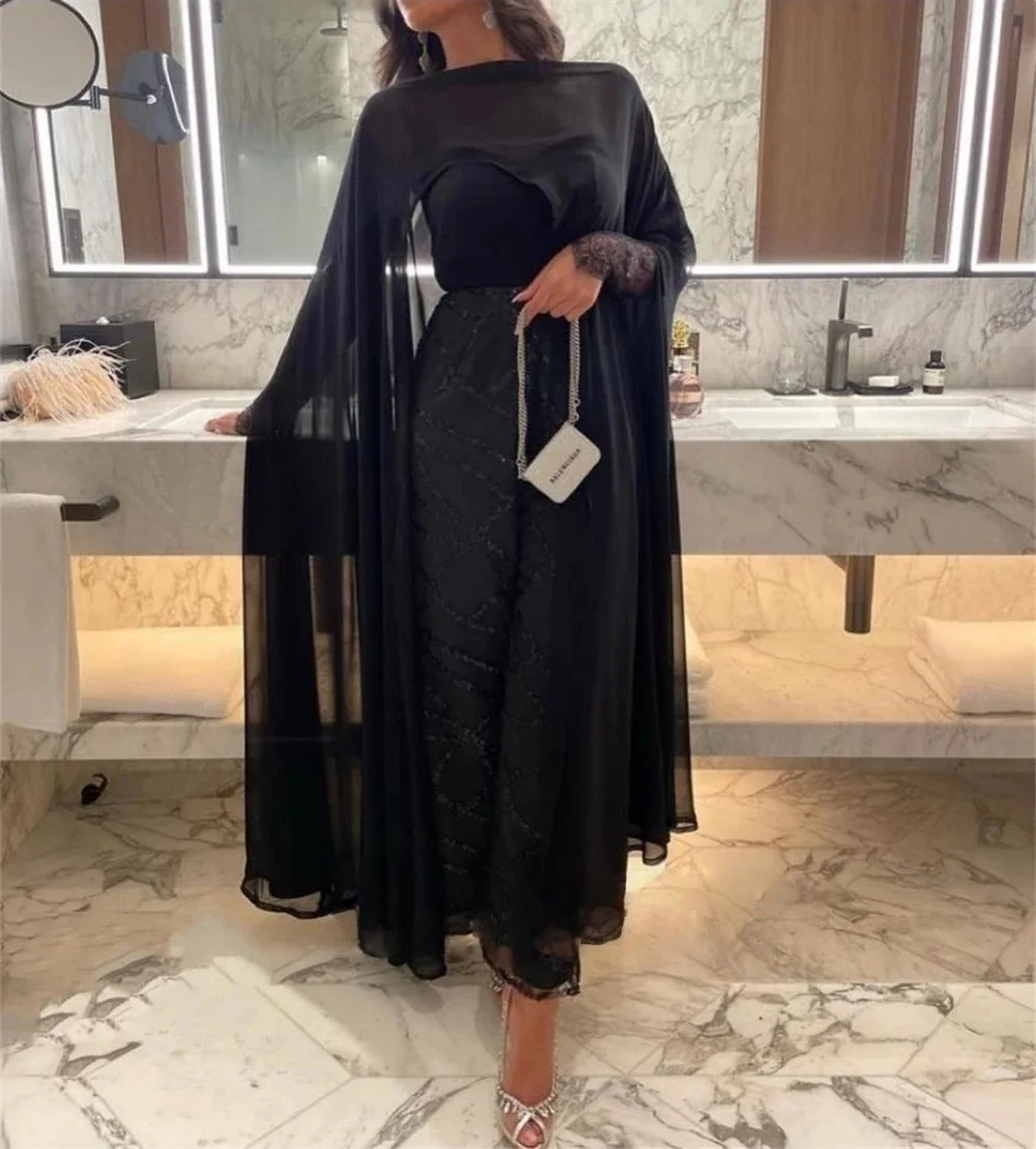 Black Lace Long Sleeves Bespoke Occasion Gown Evening Dresses Pastrol Unisex Jersey Retro Dubai Saudi Arabic Prom Customized
Black Lace Long Sleeves Bespoke Occasion Gown Evening Dresses Pastrol Unisex Jersey Retro Dubai Saudi Arabic Prom Customized