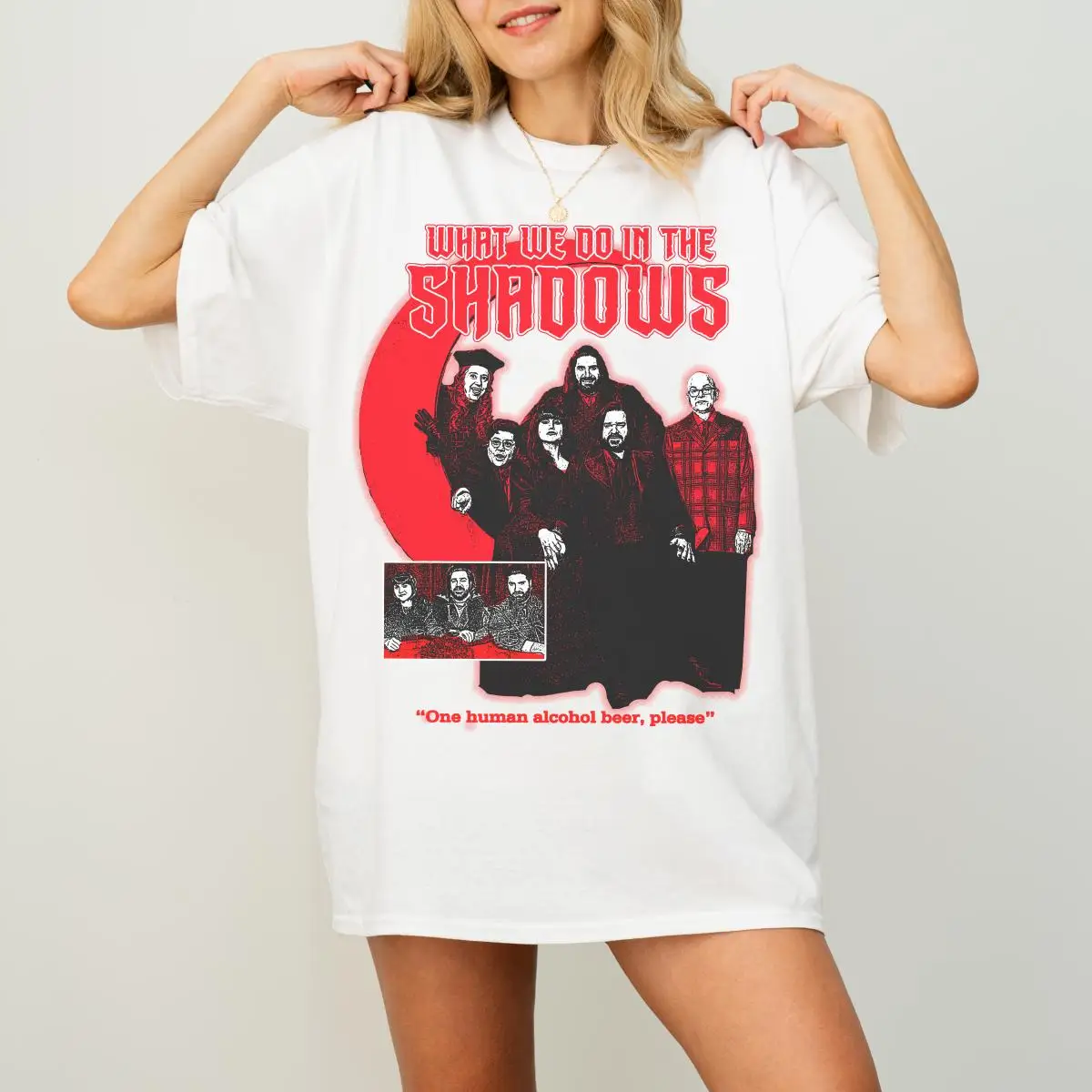 Christmas What We Do In The Shadows Shirt Movie T shirt Summer Men's and Women's Loose and Breathable T-shirt
Christmas What We Do In The Shadows Shirt Movie T shirt Summer Men's and Women's Loose and Breathable T-shirt
