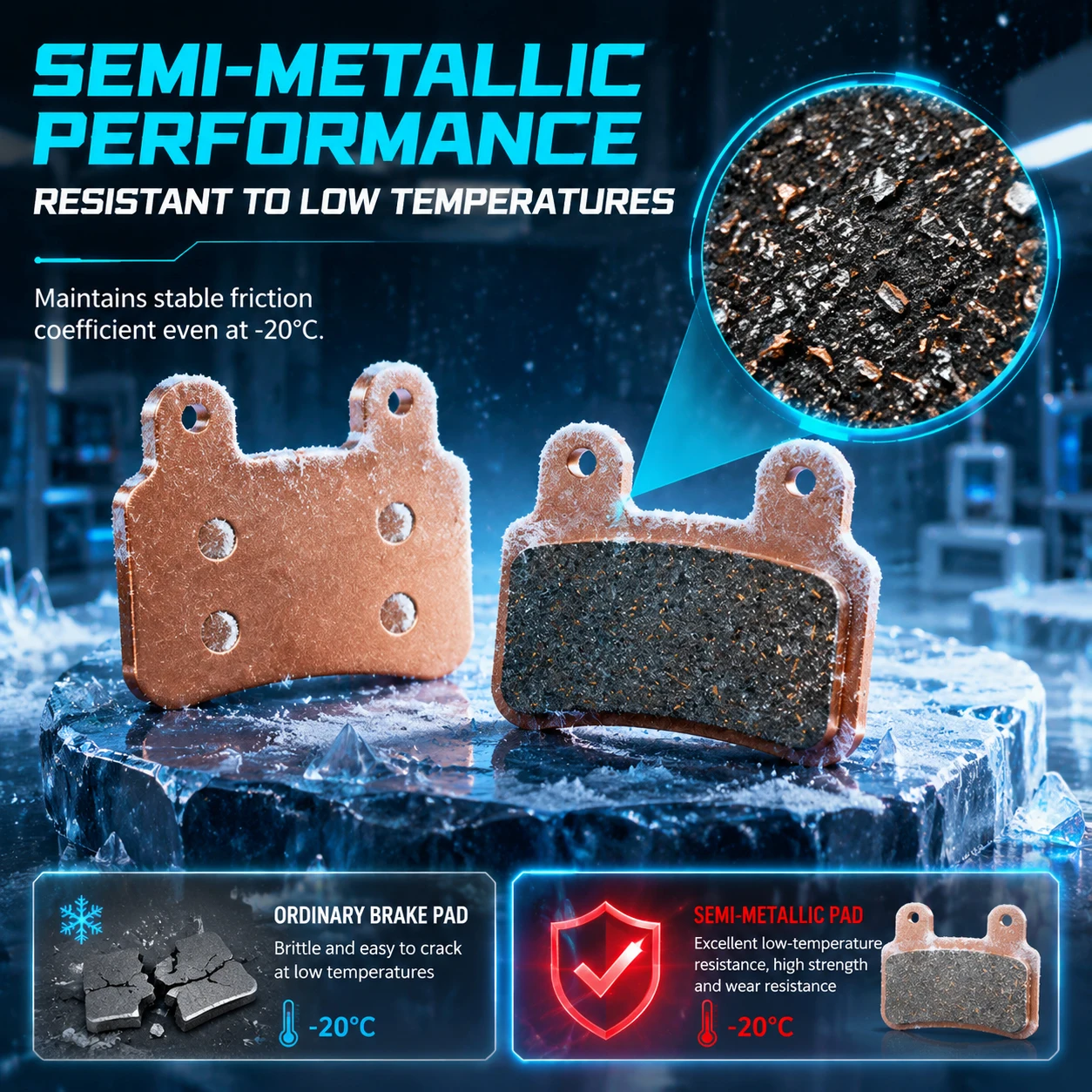 Race Proven Pro Grade: Semi-Metallic Brake Pads for Ridstar Q20/Q20Pro/H26Pro/EKX X2/X21/Freego X2 – Fit XD-KLBS-DOTS/XOD
Race Proven Pro Grade: Semi-Metallic Brake Pads for Ridstar Q20/Q20Pro/H26Pro/EKX X2/X21/Freego X2 – Fit XD-KLBS-DOTS/XOD