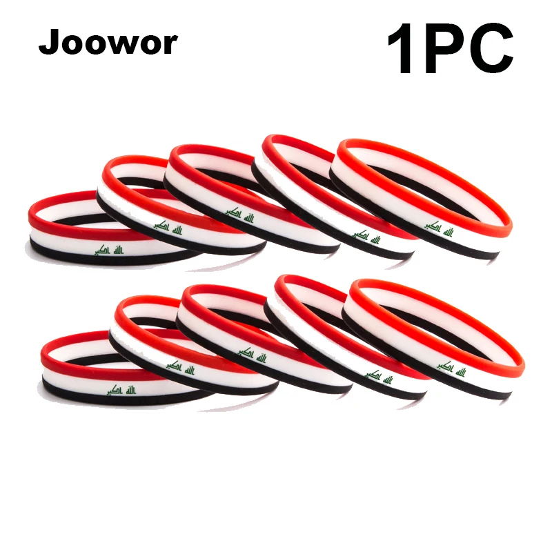 1pc Iraq Flag Silicone Rubber Bracelets Sports Wrist Band Bangle for Women Men
1pc Iraq Flag Silicone Rubber Bracelets Sports Wrist Band Bangle for Women Men
