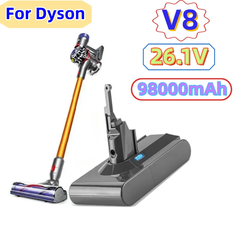 100% Оригинальный Dyson V8 перезаряжаемая сменная батарея, портативный пылесос, литий-ионный, 21,6 в, 9800 мАч,
100% Оригинальный Dyson V8 перезаряжаемая сменная батарея, портативный пылесос, литий-ионный, 21,6 в, 9800 мАч,