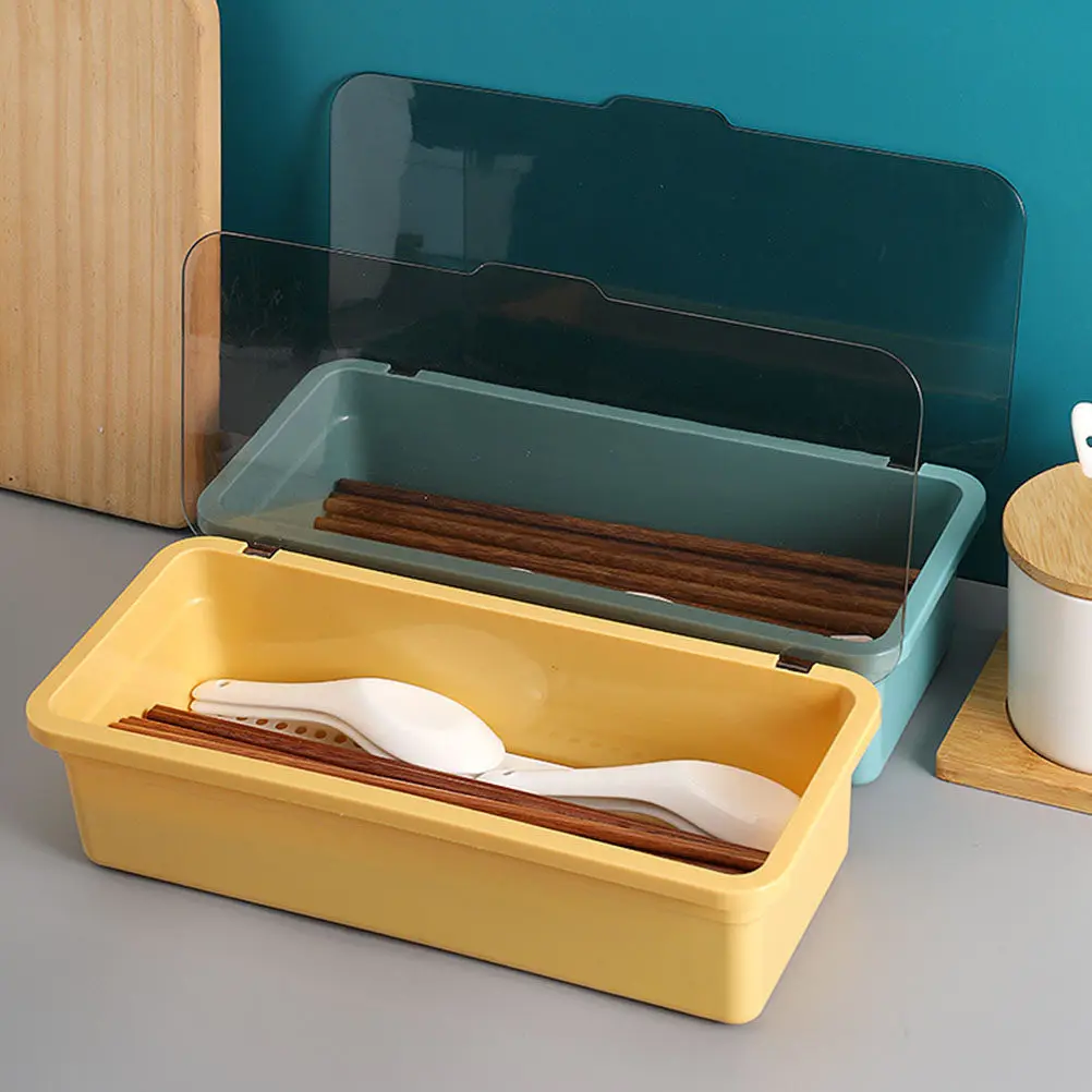 2Pcs Chopsticks Cutlery Box Multi-Function Plastic Utensil Holder Transparent Lid Kitchen Storage Organizer Cutlery Box
2Pcs Chopsticks Cutlery Box Multi-Function Plastic Utensil Holder Transparent Lid Kitchen Storage Organizer Cutlery Box