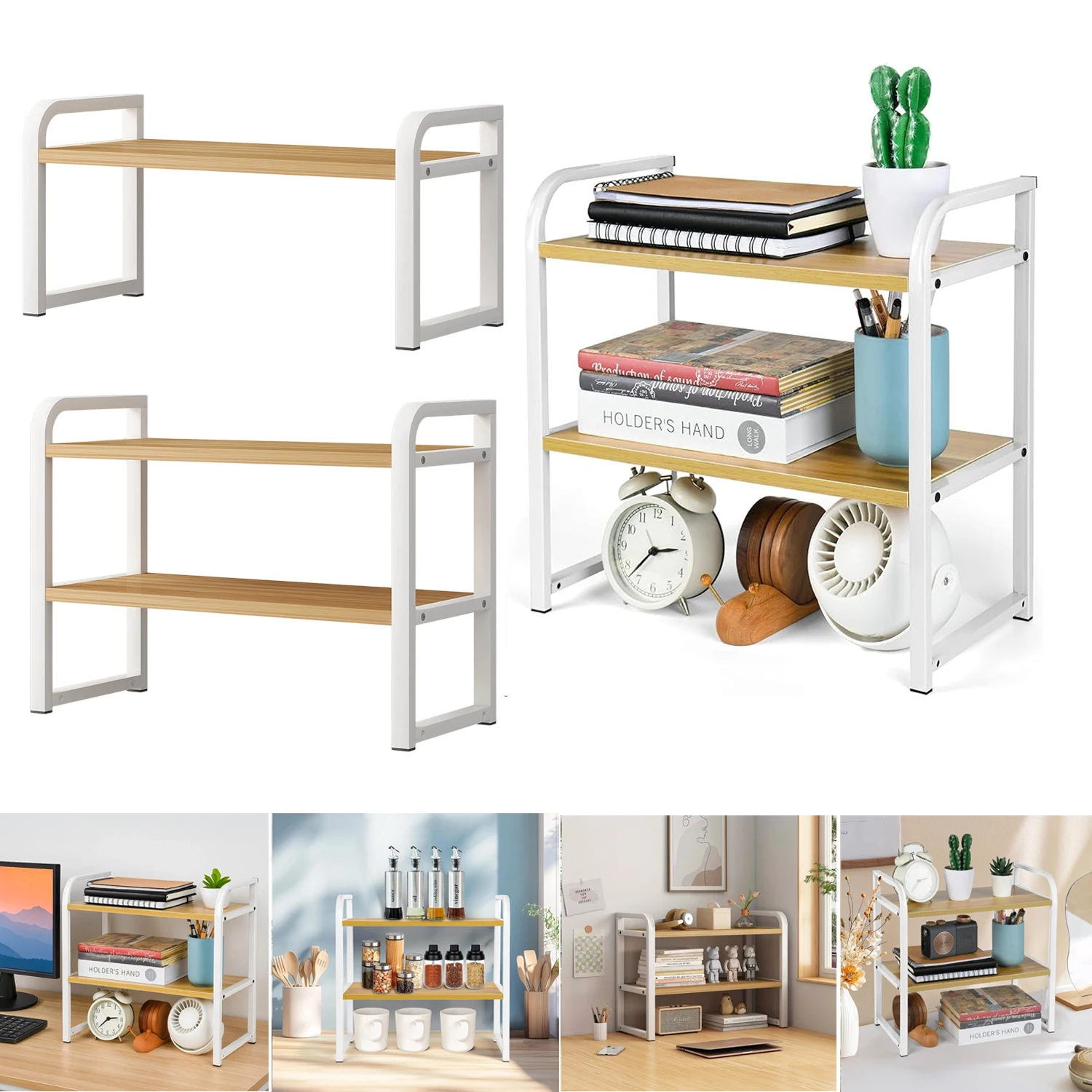 NEW Metal Desktop Bookshelf Freestanding Adjustable Height Desktop Bookshelf, Space-saving Desktop Organizer, Holds Up To 20kg
NEW Metal Desktop Bookshelf Freestanding Adjustable Height Desktop Bookshelf, Space-saving Desktop Organizer, Holds Up To 20kg