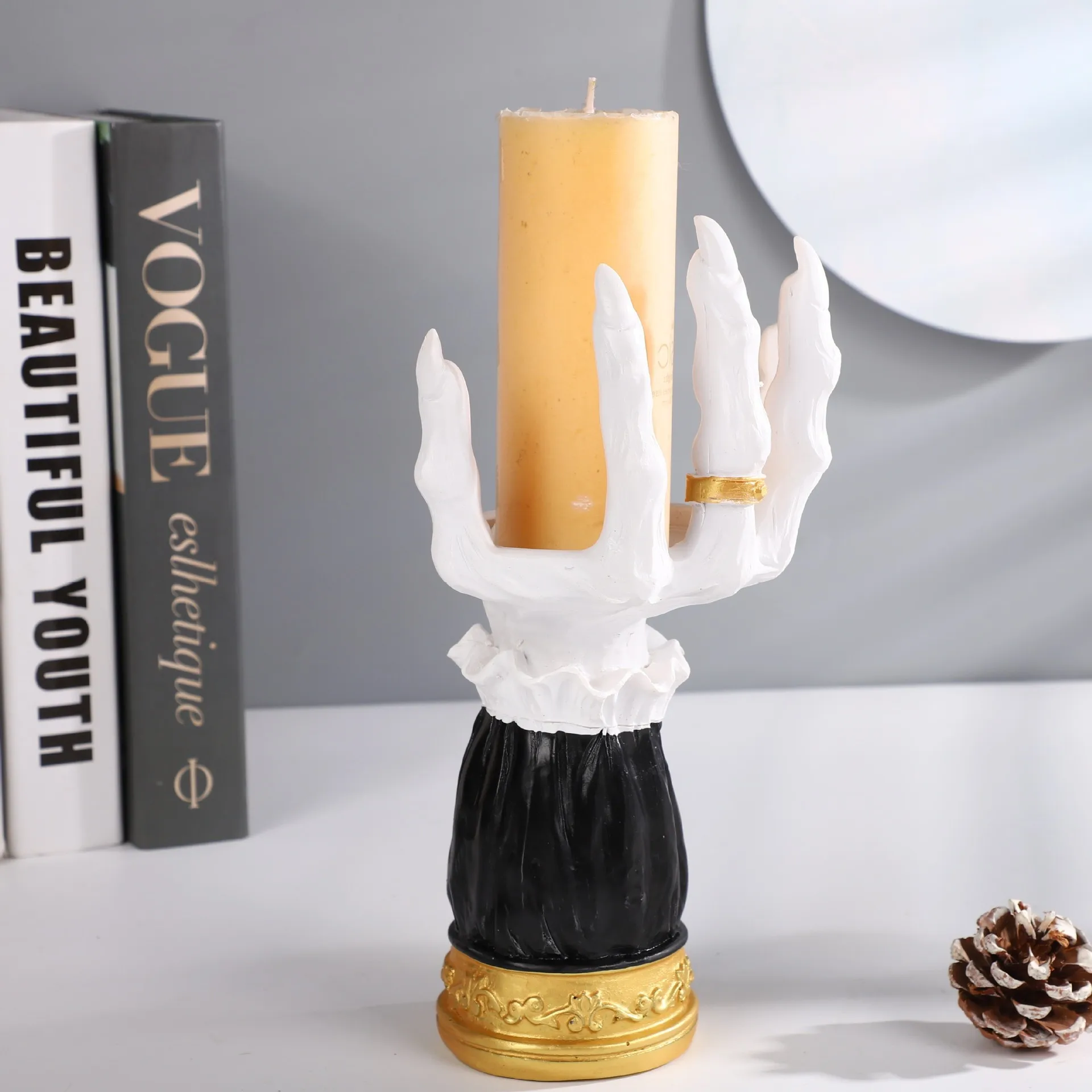 Witch Hand Candle Holder Halloween Palm Candle Holder, 9.8inch Resin Witch Hand Candlestick Halloween Home Party House Decor
Witch Hand Candle Holder Halloween Palm Candle Holder, 9.8inch Resin Witch Hand Candlestick Halloween Home Party House Decor