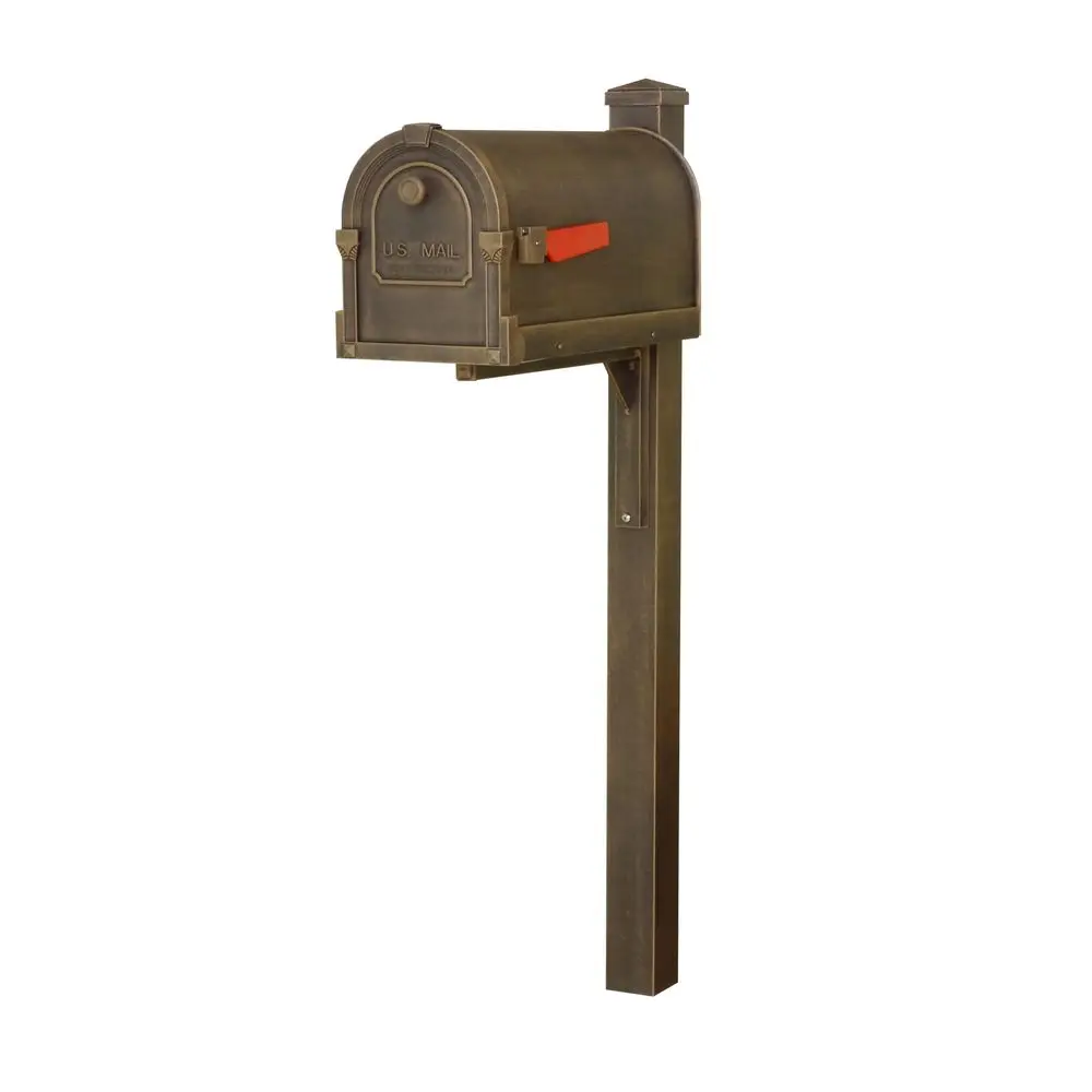Lite Savannah Curbside Mailbox with Wellington Post Copper Aluminum Mailbox with Post SCS1014SPK720CP
Lite Savannah Curbside Mailbox with Wellington Post Copper Aluminum Mailbox with Post SCS1014SPK720CP