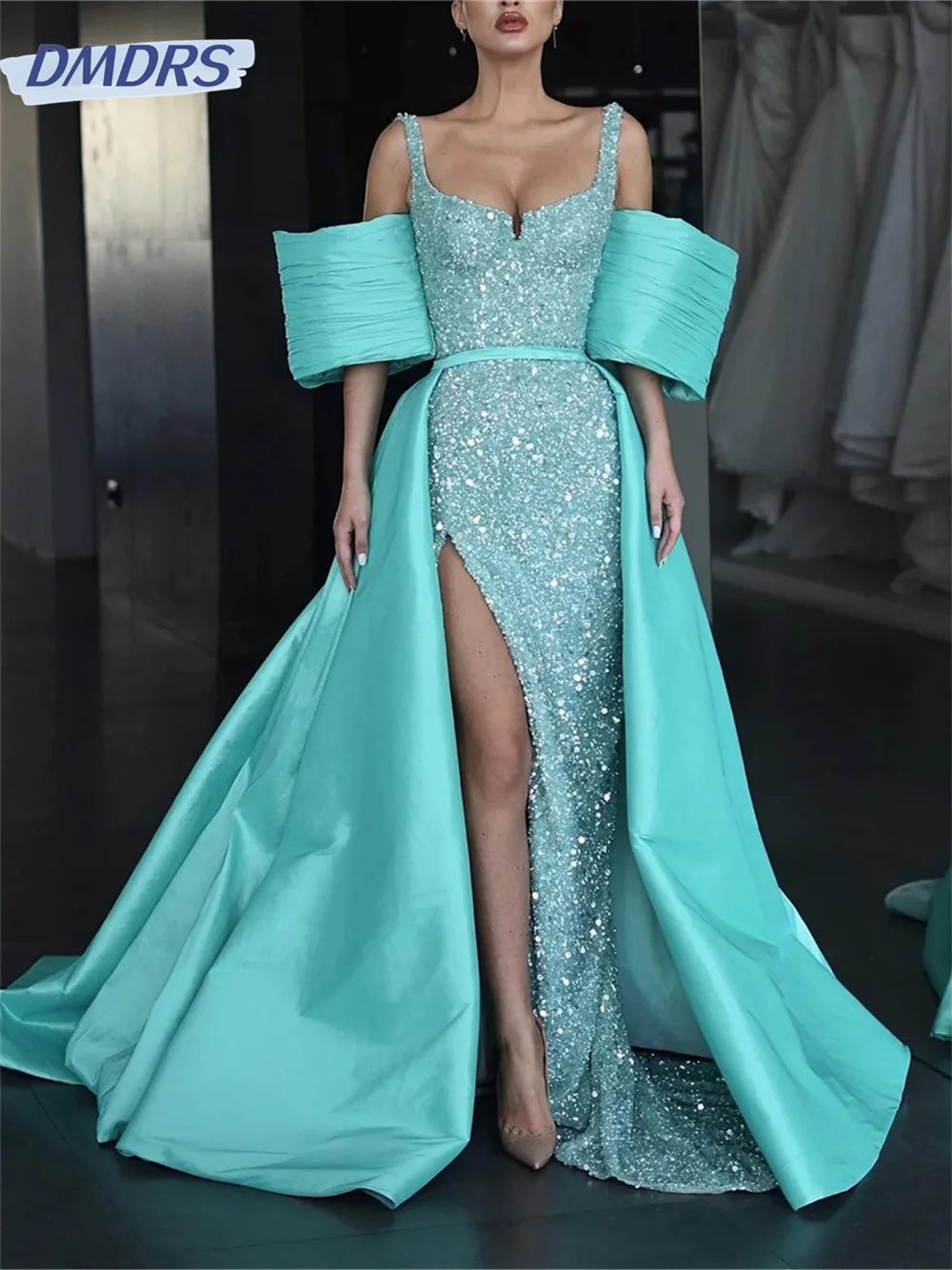 Charming Satin Prom Dress 2024 Classic Beaded Evening Dresses Elegant Short Sleeve Floor Length Gowns Vestidos De Novia
Charming Satin Prom Dress 2024 Classic Beaded Evening Dresses Elegant Short Sleeve Floor Length Gowns Vestidos De Novia