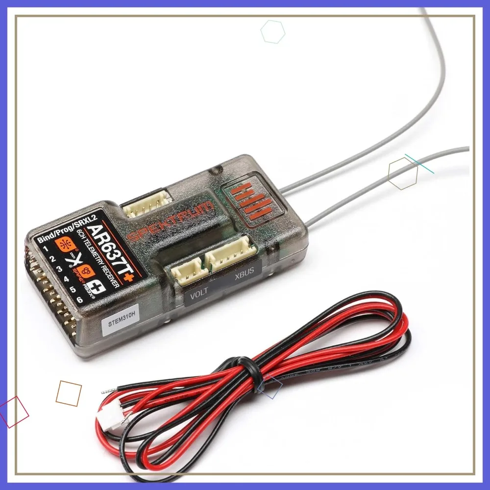 6CH AS3X+ & Safe Telemetry Receiver AR637T+ SPM-1032
6CH AS3X+ & Safe Telemetry Receiver AR637T+ SPM-1032
