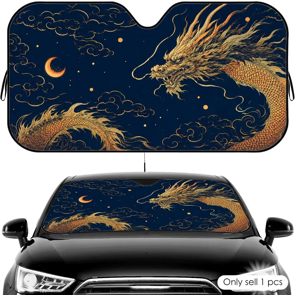 Celestial Dragon Art Sun Visor Car Front Windshield Shade UV Block Heat Shield Foldable Universal Fit Cover
Celestial Dragon Art Sun Visor Car Front Windshield Shade UV Block Heat Shield Foldable Universal Fit Cover