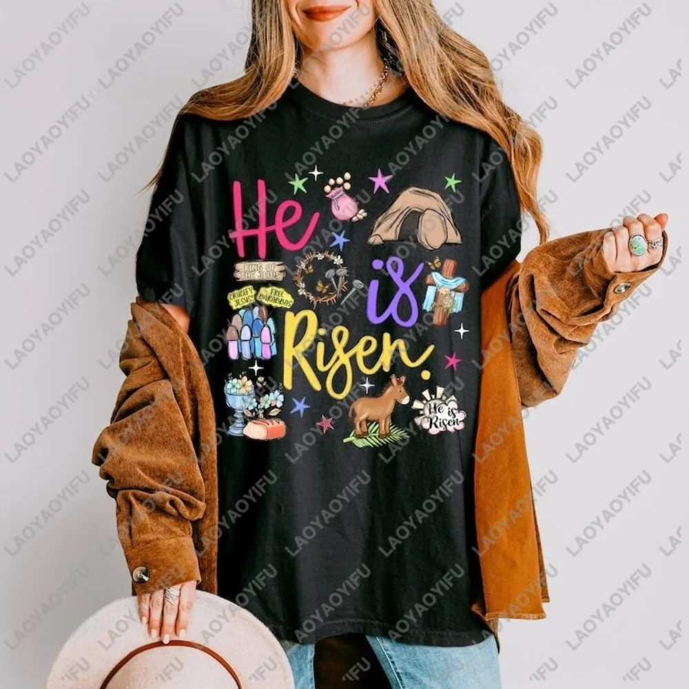 Risen Doodle Christian Jesus T-shirt Shirt Bible Verse Sweatshirt Jesus Easter Gift Unique Streetwear O-neck Women Clothing Tops
Risen Doodle Christian Jesus T-shirt Shirt Bible Verse Sweatshirt Jesus Easter Gift Unique Streetwear O-neck Women Clothing Tops