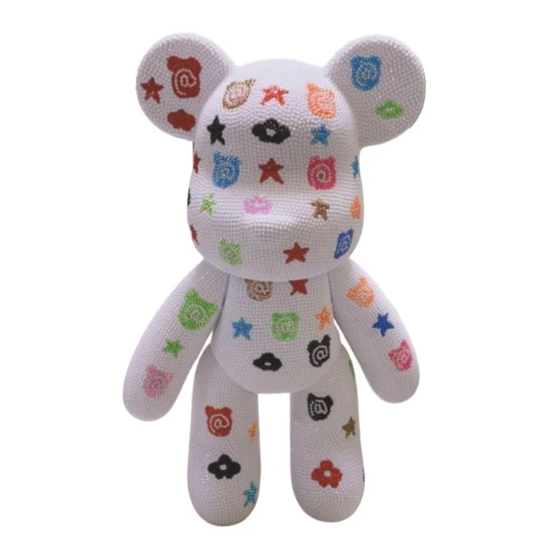 DIY Custmizable Crystal Bear Statue Star Flower Scrawl Bear Handmade Rhinestone Doll Cross Stitch Blinged Gift Home Decorative
DIY Custmizable Crystal Bear Statue Star Flower Scrawl Bear Handmade Rhinestone Doll Cross Stitch Blinged Gift Home Decorative