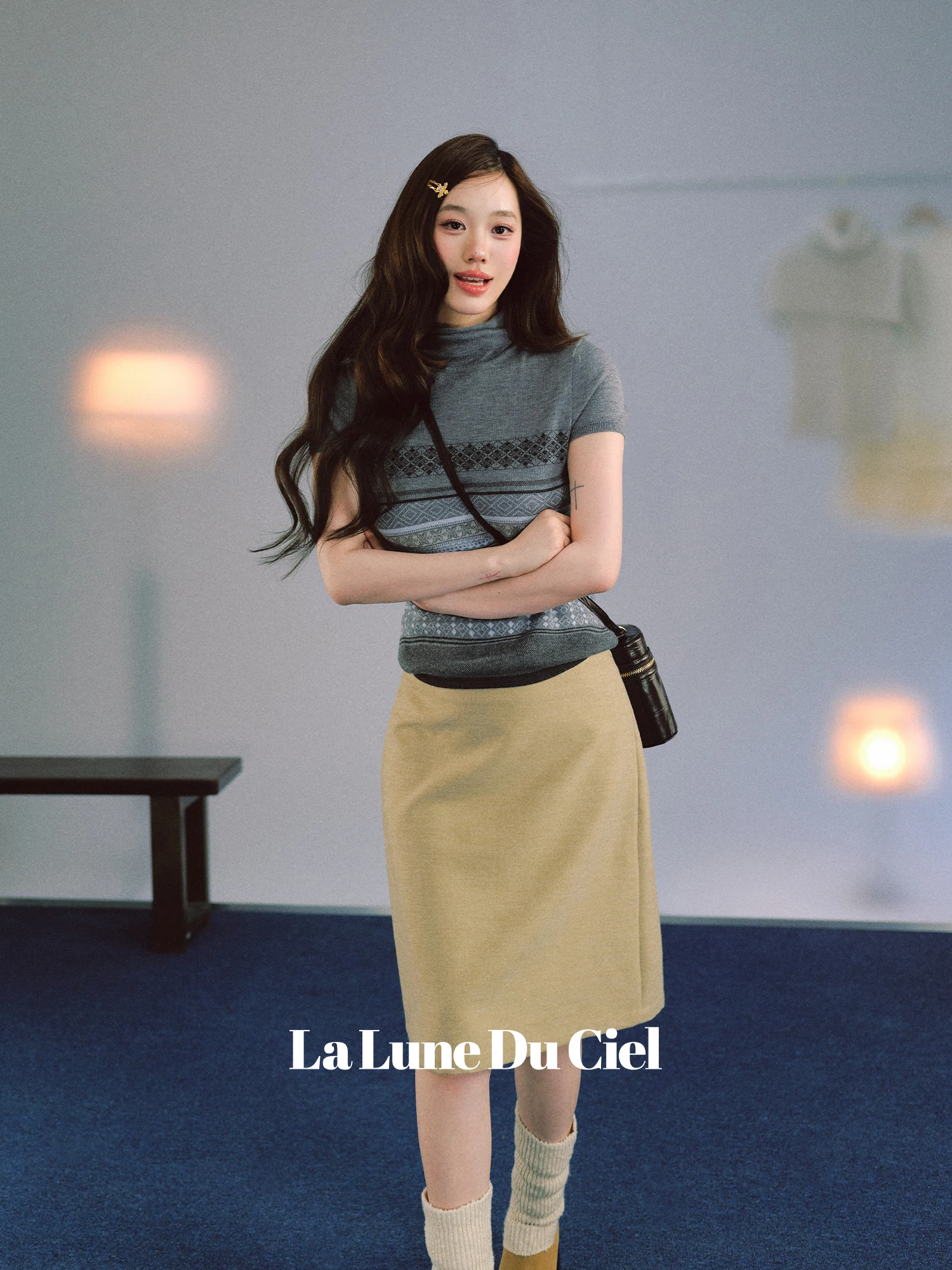 LaluneDuCiel Vintage Knitted ort Sve High Collar Slim Fit Top for Women Night Fog Island Sle Soft Medium Polyester Fiber
LaluneDuCiel Vintage Knitted ort Sve High Collar Slim Fit Top for Women Night Fog Island Sle Soft Medium Polyester Fiber