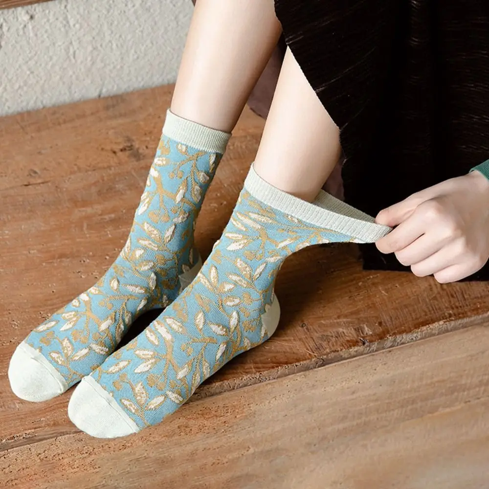 5Pairs Flower Floral Tube Socks Thin Breathable Girls Mid-calf Socks Retro Style Streetwear Sweet Sock Women Spring Summer
5Pairs Flower Floral Tube Socks Thin Breathable Girls Mid-calf Socks Retro Style Streetwear Sweet Sock Women Spring Summer