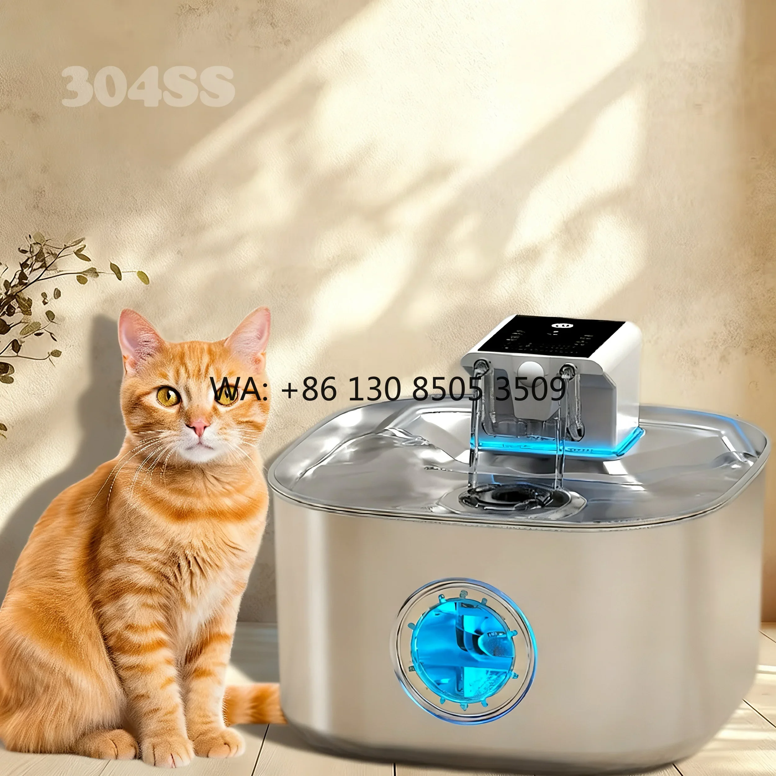 Long-Lasting Eco-Friendly Large Capacity Automatic Pet Fountain-304 Stainless Steel Motion Sensor 5000mAh/30-Day Battery
Long-Lasting Eco-Friendly Large Capacity Automatic Pet Fountain-304 Stainless Steel Motion Sensor 5000mAh/30-Day Battery