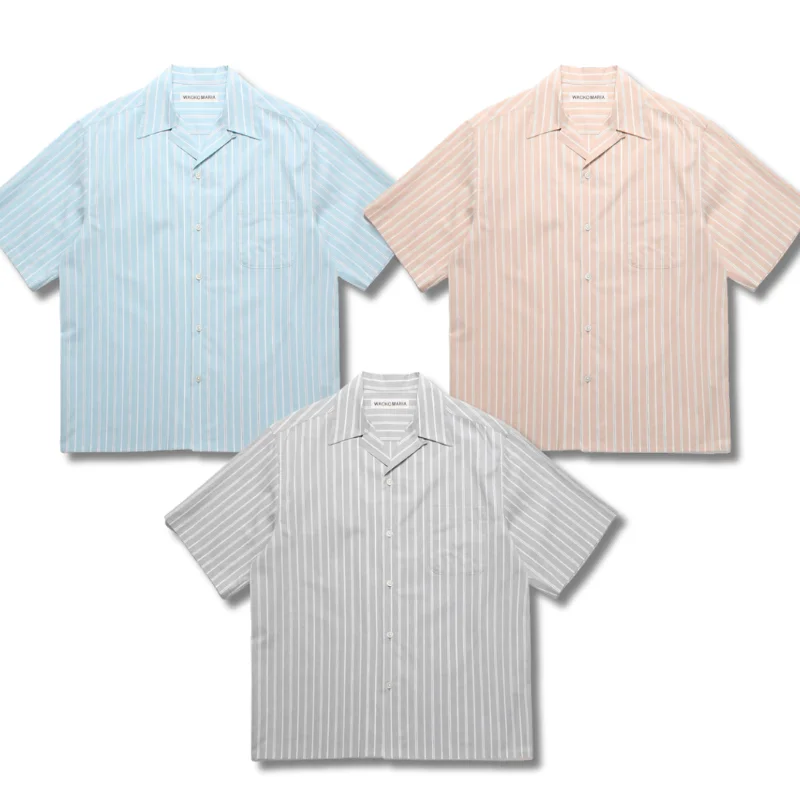 WACKO Striped Color-blocked Shirts High Street Casual Beachside Hawaiian Young Men Women Short-sleeved Shirt
WACKO Striped Color-blocked Shirts High Street Casual Beachside Hawaiian Young Men Women Short-sleeved Shirt