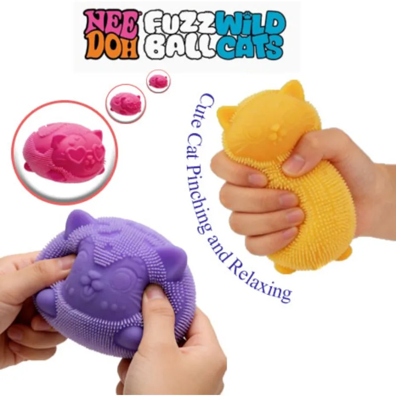 Hot NeeDoh Fuzz Ball Cat Series Desktop Decoration Stress Relieving Toy Fun Soft Pressure Ball
Hot NeeDoh Fuzz Ball Cat Series Desktop Decoration Stress Relieving Toy Fun Soft Pressure Ball