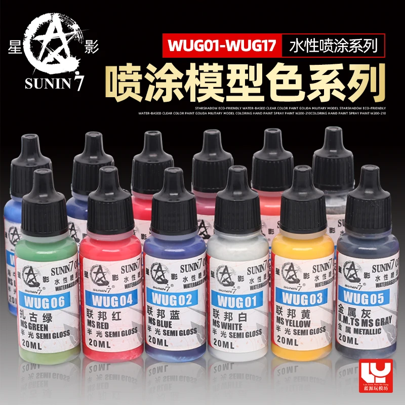 Environmentally Friendly Paint Assembled Figure Model Coloring Spraying Special Color WUG01-17 Hand-painted Water-based Paint
Environmentally Friendly Paint Assembled Figure Model Coloring Spraying Special Color WUG01-17 Hand-painted Water-based Paint