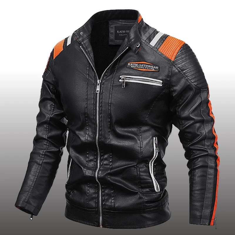 Men's Winter Faux Leather Jackets Autumn Motorcycle Outwear Coats Fashion Embroidery PU Leather Coat Male Jaqueta De Couro
Men's Winter Faux Leather Jackets Autumn Motorcycle Outwear Coats Fashion Embroidery PU Leather Coat Male Jaqueta De Couro