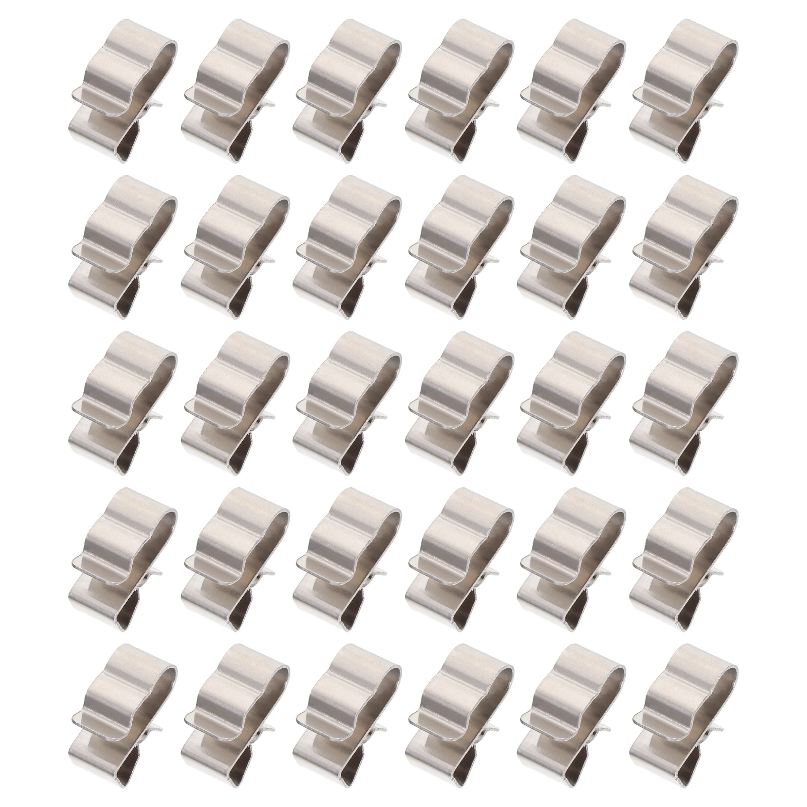 30pcs Solar Power Cable Clips Stainless Steel Wire Rope Clamps Silver Electric Photovoltaic Accessories Transmission Stability
30pcs Solar Power Cable Clips Stainless Steel Wire Rope Clamps Silver Electric Photovoltaic Accessories Transmission Stability