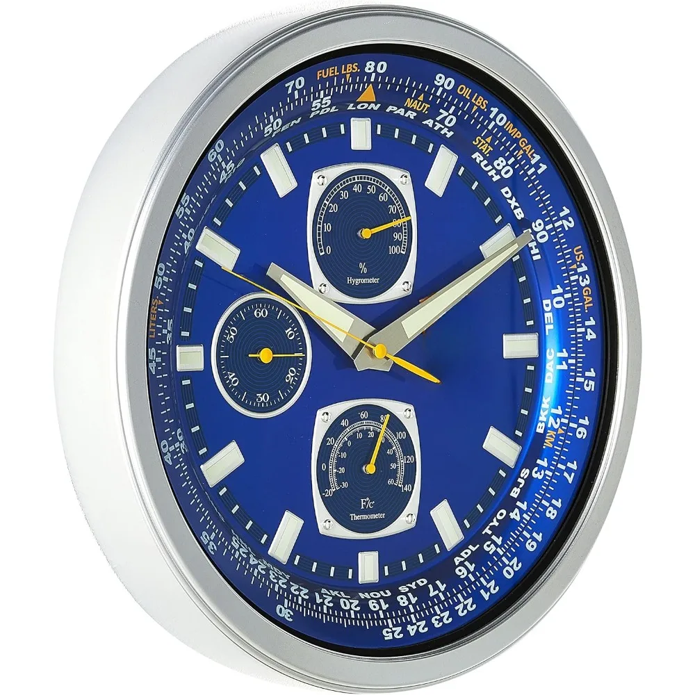 CC2030 Gallery Wall Clock, 14"(W) x 14"(H), Battery Powered, For Bedroom, Living Room, Office, Dining Room, Silver
CC2030 Gallery Wall Clock, 14"(W) x 14"(H), Battery Powered, For Bedroom, Living Room, Office, Dining Room, Silver