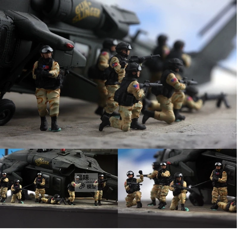 Painted 1:72 Scale Model American United States Delta Special Forces 8Pcs Soldiers Action Figure Toys Scene Accessory Display
Painted 1:72 Scale Model American United States Delta Special Forces 8Pcs Soldiers Action Figure Toys Scene Accessory Display