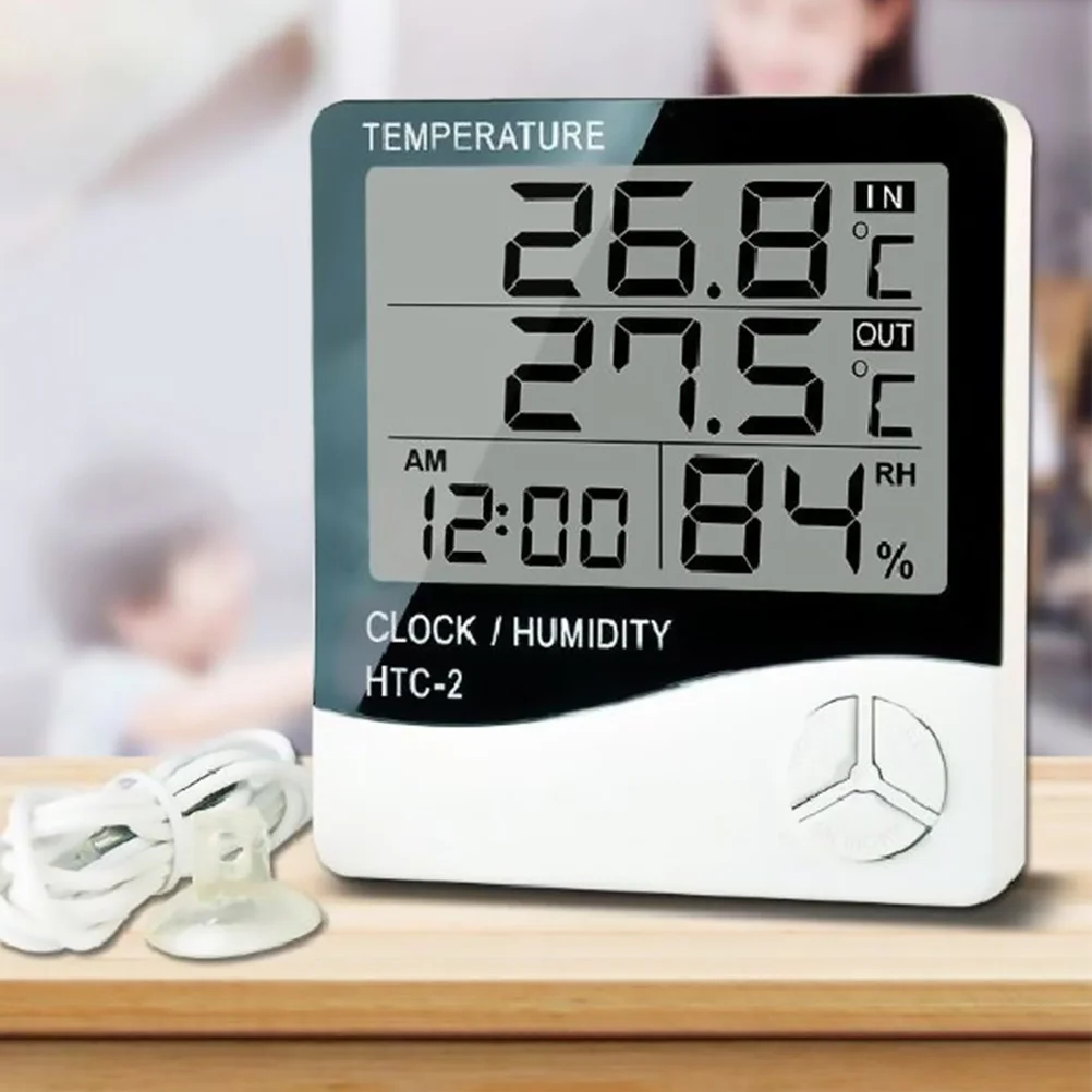 LCD Dual Display Digital Thermometer Hygrometer Large Screen Indoor Outdoor Aquarium Fish Tank Temperature Humidity Monitor
LCD Dual Display Digital Thermometer Hygrometer Large Screen Indoor Outdoor Aquarium Fish Tank Temperature Humidity Monitor