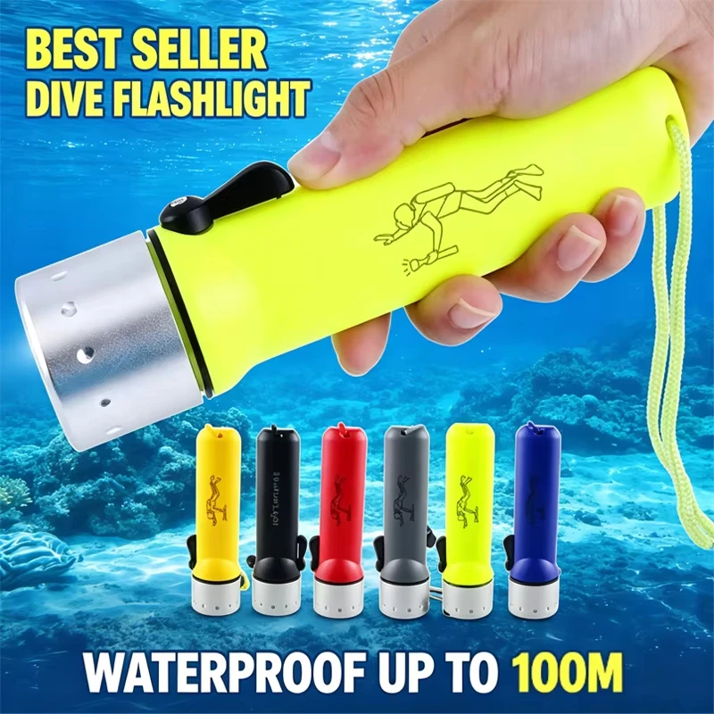 Super Bright Led Professional Diving Flashlight Waterproof Underwater Light Torch For Outdoor Diving Camping Hiking Emergency
Super Bright Led Professional Diving Flashlight Waterproof Underwater Light Torch For Outdoor Diving Camping Hiking Emergency