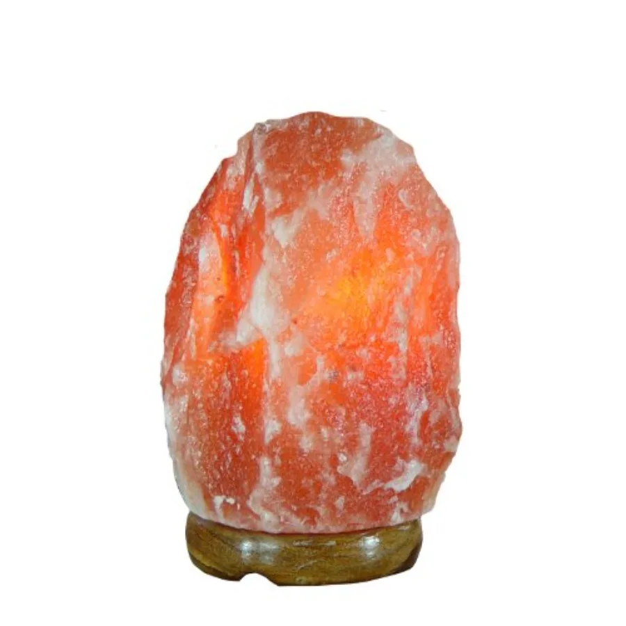 Himalayan Salt Crystal Lamp with Wooden Pedestal, 6-10lbs, ~8.5in Height
Himalayan Salt Crystal Lamp with Wooden Pedestal, 6-10lbs, ~8.5in Height