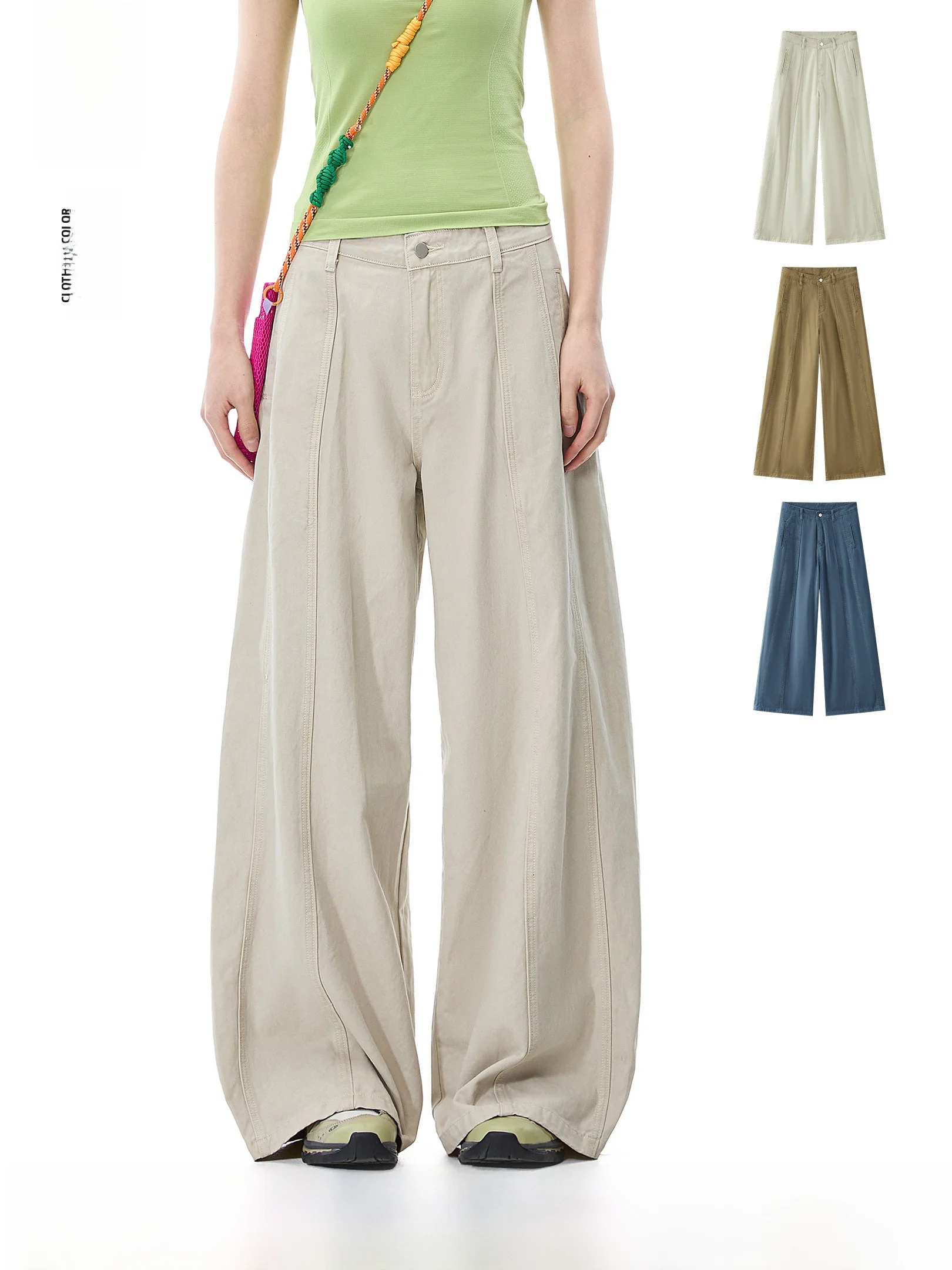 Pure Cotton Casual Pants 2026 New Sle Spring Split Line Loose Straight American Wide Leg Color Trousers
Pure Cotton Casual Pants 2026 New Sle Spring Split Line Loose Straight American Wide Leg Color Trousers