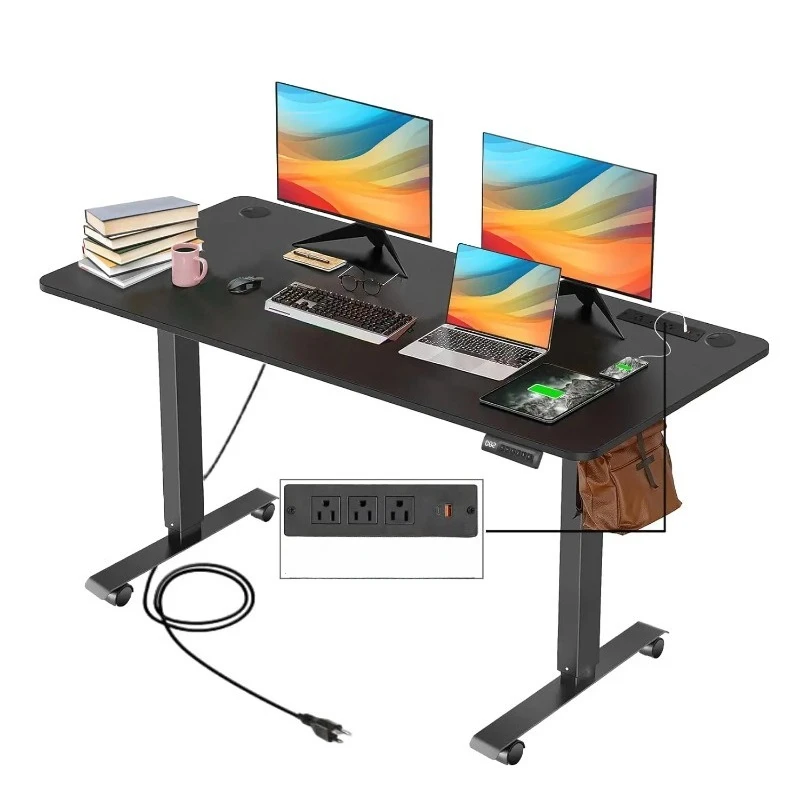 Electric Standing Desk, 55x24in Adjustable Height Computer Desk with Wheels, Sit-Stand Desk with Charging Station
Electric Standing Desk, 55x24in Adjustable Height Computer Desk with Wheels, Sit-Stand Desk with Charging Station