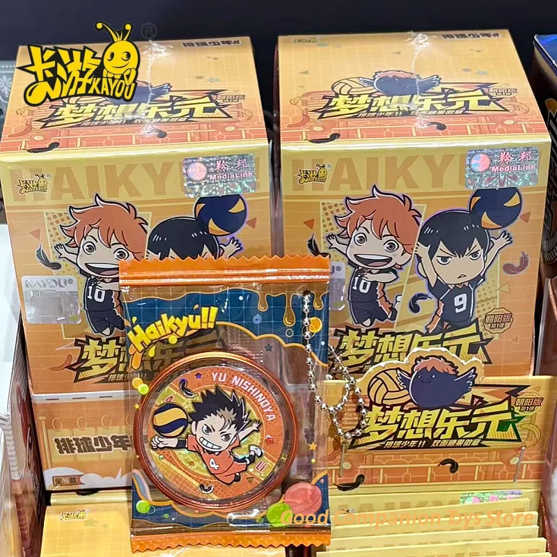 Haikyuu!! Original KAYOU Double Sided Candy Badge Face The Sun Edition Vol.1 Dream Le Yuan Anime Character Peripheral Toy Gifts
Haikyuu!! Original KAYOU Double Sided Candy Badge Face The Sun Edition Vol.1 Dream Le Yuan Anime Character Peripheral Toy Gifts