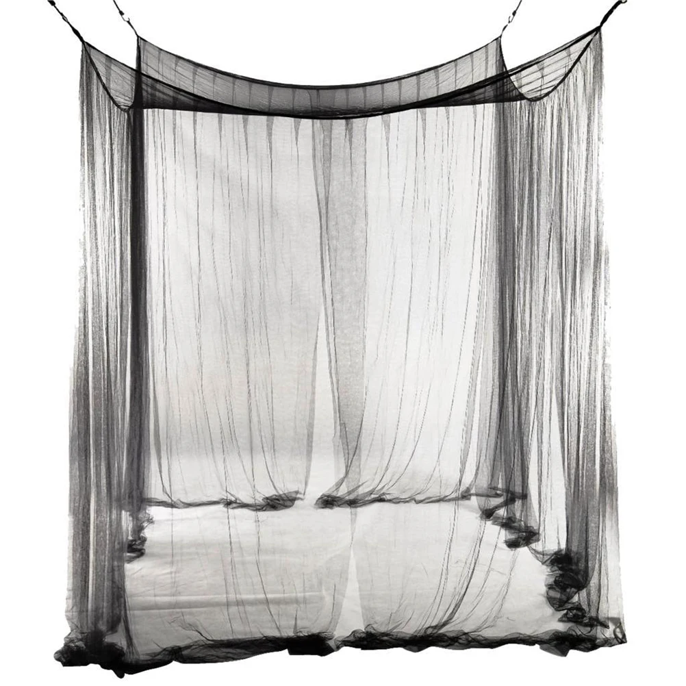 European Style Mosquito Net King Size Bed Canopy Large Netting Black Travel Four Corner Post Nets for Baby Crib Single Double
European Style Mosquito Net King Size Bed Canopy Large Netting Black Travel Four Corner Post Nets for Baby Crib Single Double