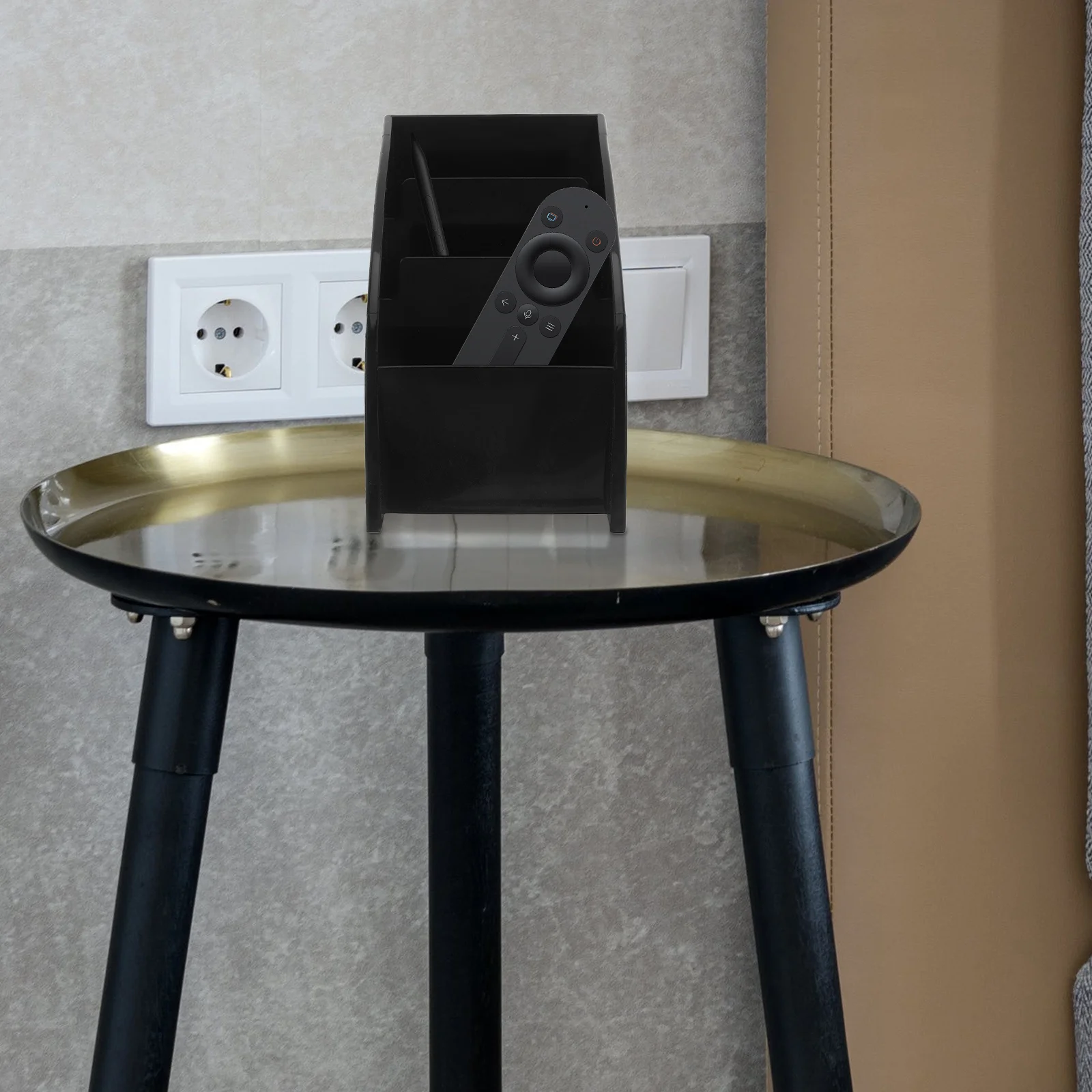 Phone Storage Box Black Compact Desktop Organizer Case for Office Table Household Items Remote Control and Stationery Supplies
Phone Storage Box Black Compact Desktop Organizer Case for Office Table Household Items Remote Control and Stationery Supplies