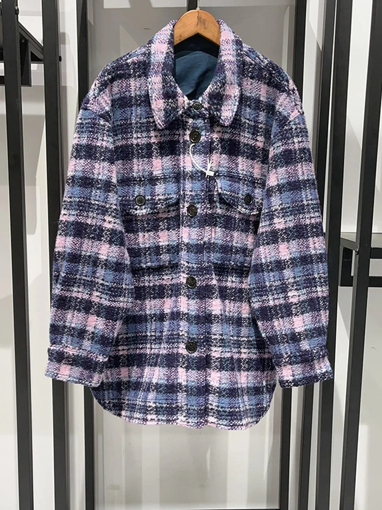 Classic Purple Embroidered Collar Tweed Short Coat Neutral Style Autumn Winter Fashion Trendy Women's Cotton Jacket Coat
Classic Purple Embroidered Collar Tweed Short Coat Neutral Style Autumn Winter Fashion Trendy Women's Cotton Jacket Coat
