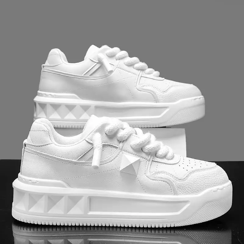 Spring and Autumn Trendy Shoes Versatile Casual Low-top Flat Shoes Men's Sports Thick-soled Heightening White Shoes Men's Shoes
Spring and Autumn Trendy Shoes Versatile Casual Low-top Flat Shoes Men's Sports Thick-soled Heightening White Shoes Men's Shoes