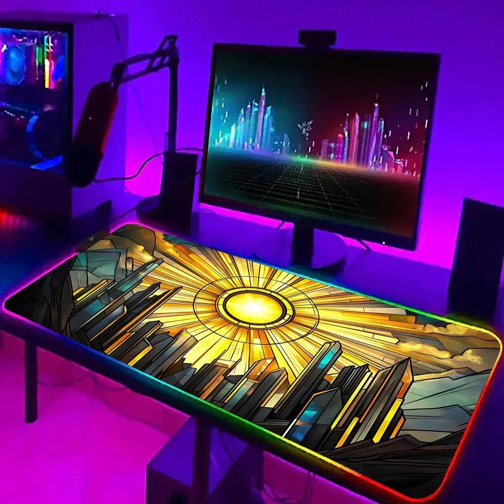 Large rgb HD Gamer mat Applicable to MTG&TCG Games Mouse Pad LED Light Mousepads PC Computer Carpet with Backlit 900x400mm
Large rgb HD Gamer mat Applicable to MTG&TCG Games Mouse Pad LED Light Mousepads PC Computer Carpet with Backlit 900x400mm