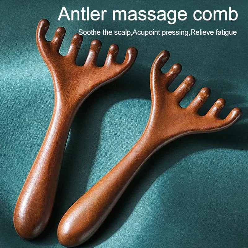 New Wooden Meridian Massage Comb Anti-static 6-Claw Head Massager BGua Sha Tool Head Massage Brush
New Wooden Meridian Massage Comb Anti-static 6-Claw Head Massager BGua Sha Tool Head Massage Brush