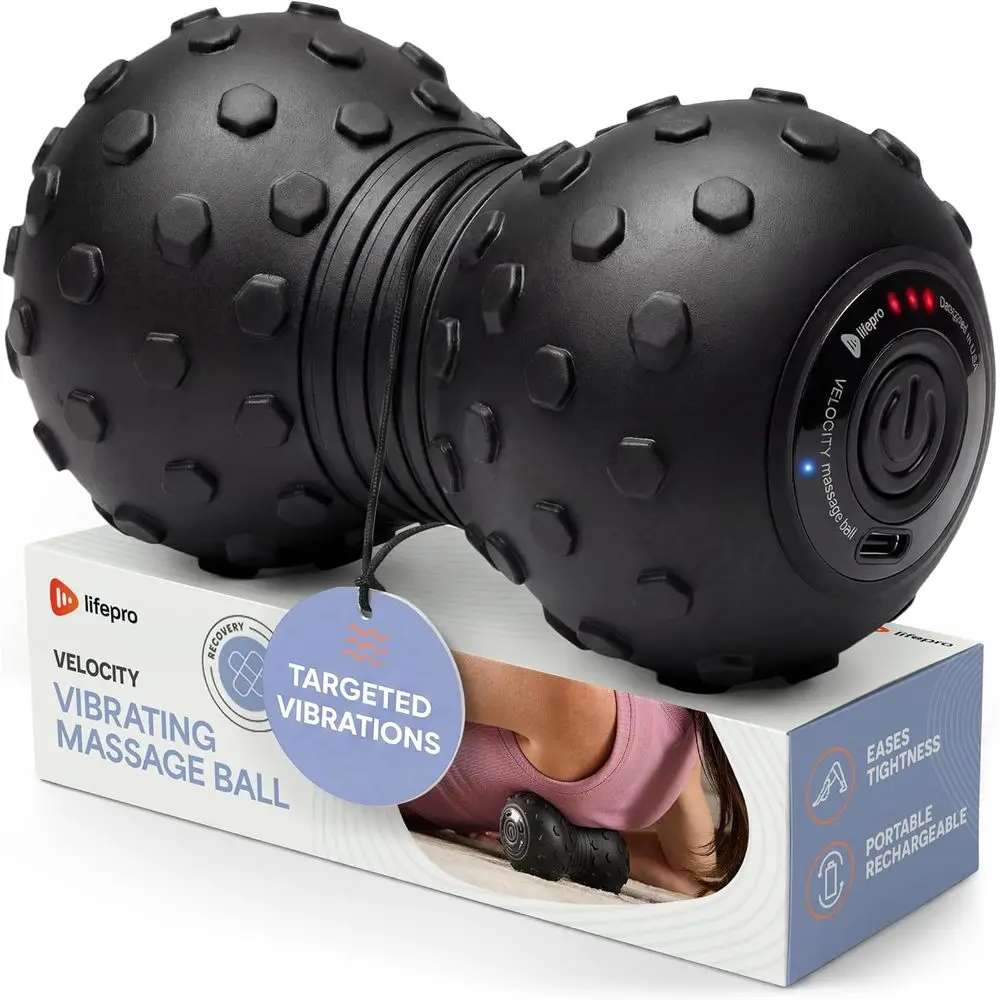4-Speed Vibrating Peanut Massage Ball - Deep Tissue Trigger Point Therapy and Mobility Aid
4-Speed Vibrating Peanut Massage Ball - Deep Tissue Trigger Point Therapy and Mobility Aid