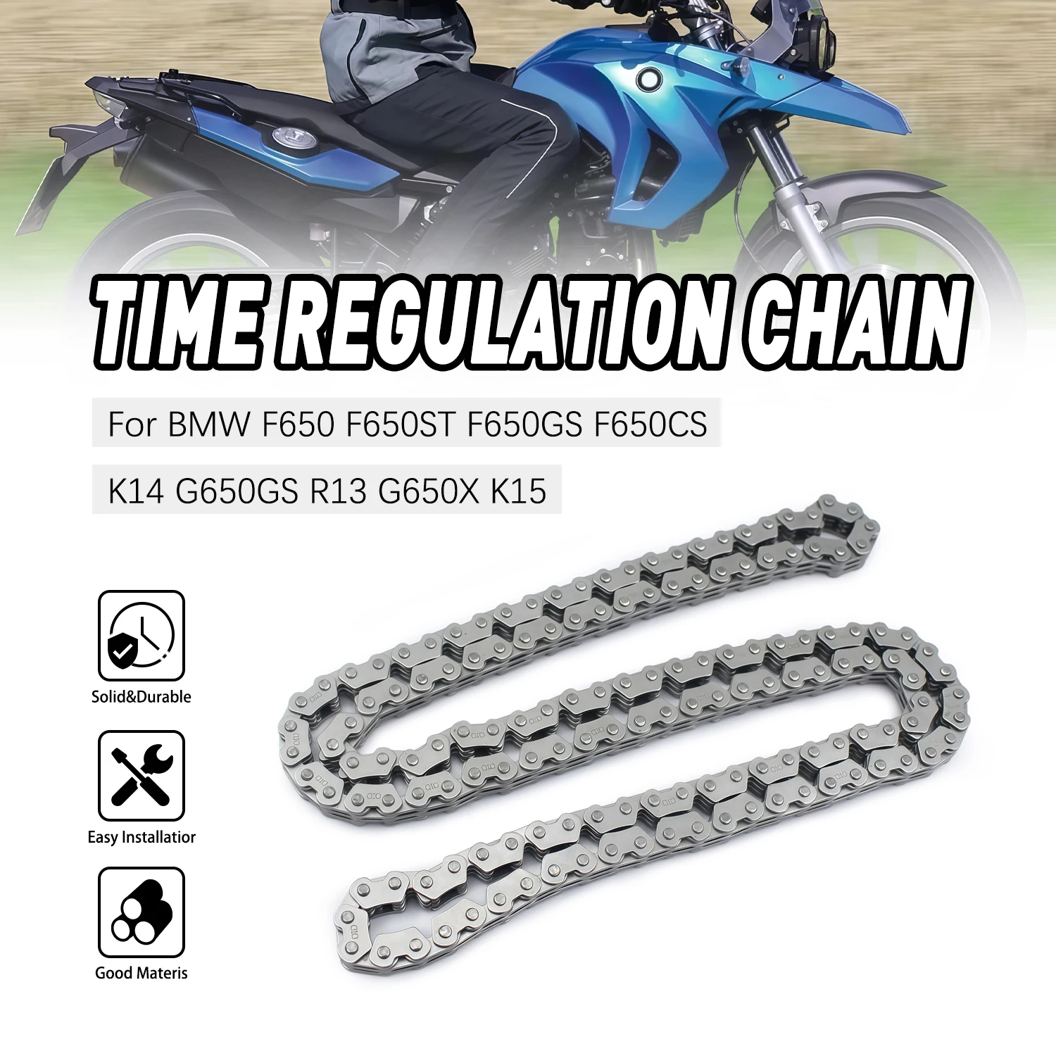 For BWM F650GS F700GS F800GS F800GT F800R F800S 11317690475 Motorcycle Crankshaft Cam Timing Chain Silent Chain
For BWM F650GS F700GS F800GS F800GT F800R F800S 11317690475 Motorcycle Crankshaft Cam Timing Chain Silent Chain