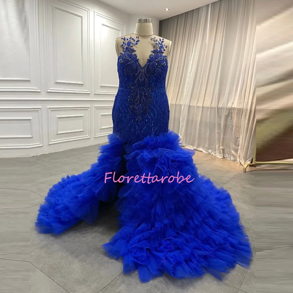 Royal Blue Diamonds Prom Dresses Sparkly Beads Sequin Gowns For Women Ruffles Gala Wedding Gowns Evening Dress Plus Size Customi
Royal Blue Diamonds Prom Dresses Sparkly Beads Sequin Gowns For Women Ruffles Gala Wedding Gowns Evening Dress Plus Size Customi