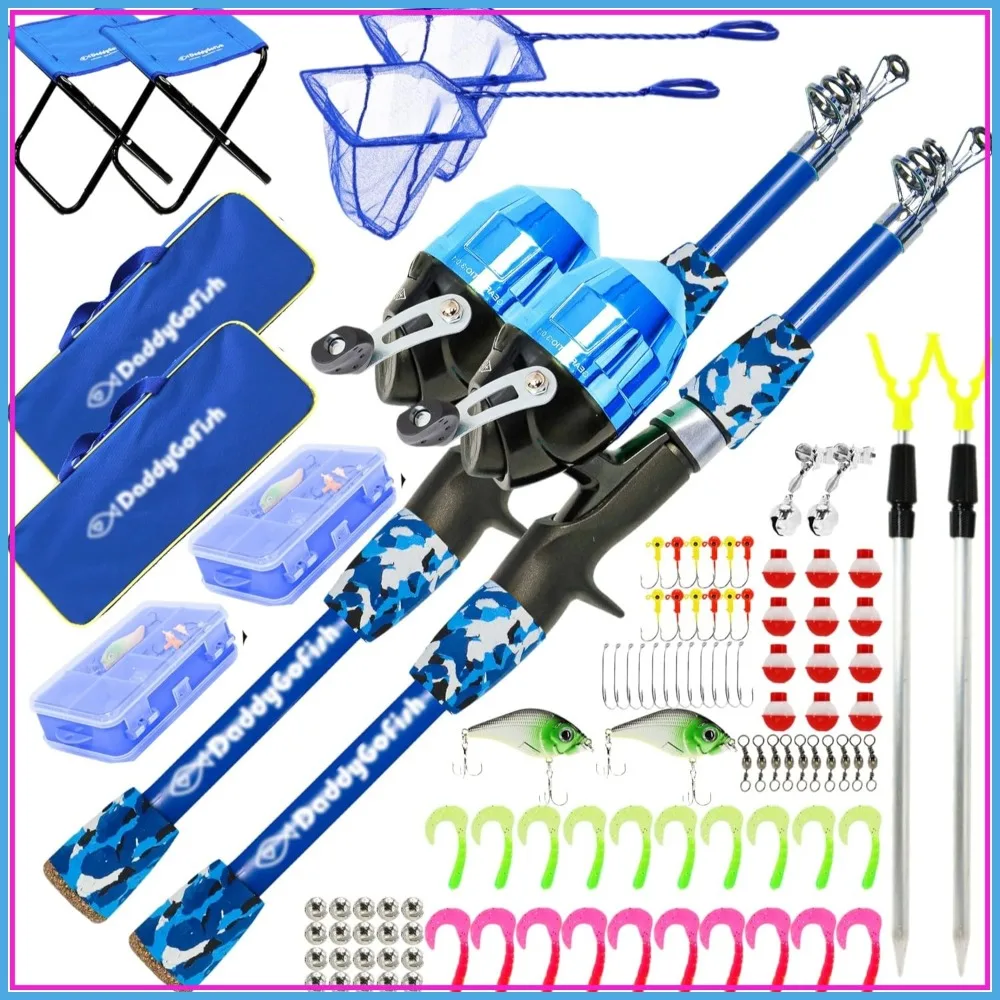 Kids Fishing Pole Rod Reel Combo Tackle Box Starter Set for Beginner Anglers
Kids Fishing Pole Rod Reel Combo Tackle Box Starter Set for Beginner Anglers